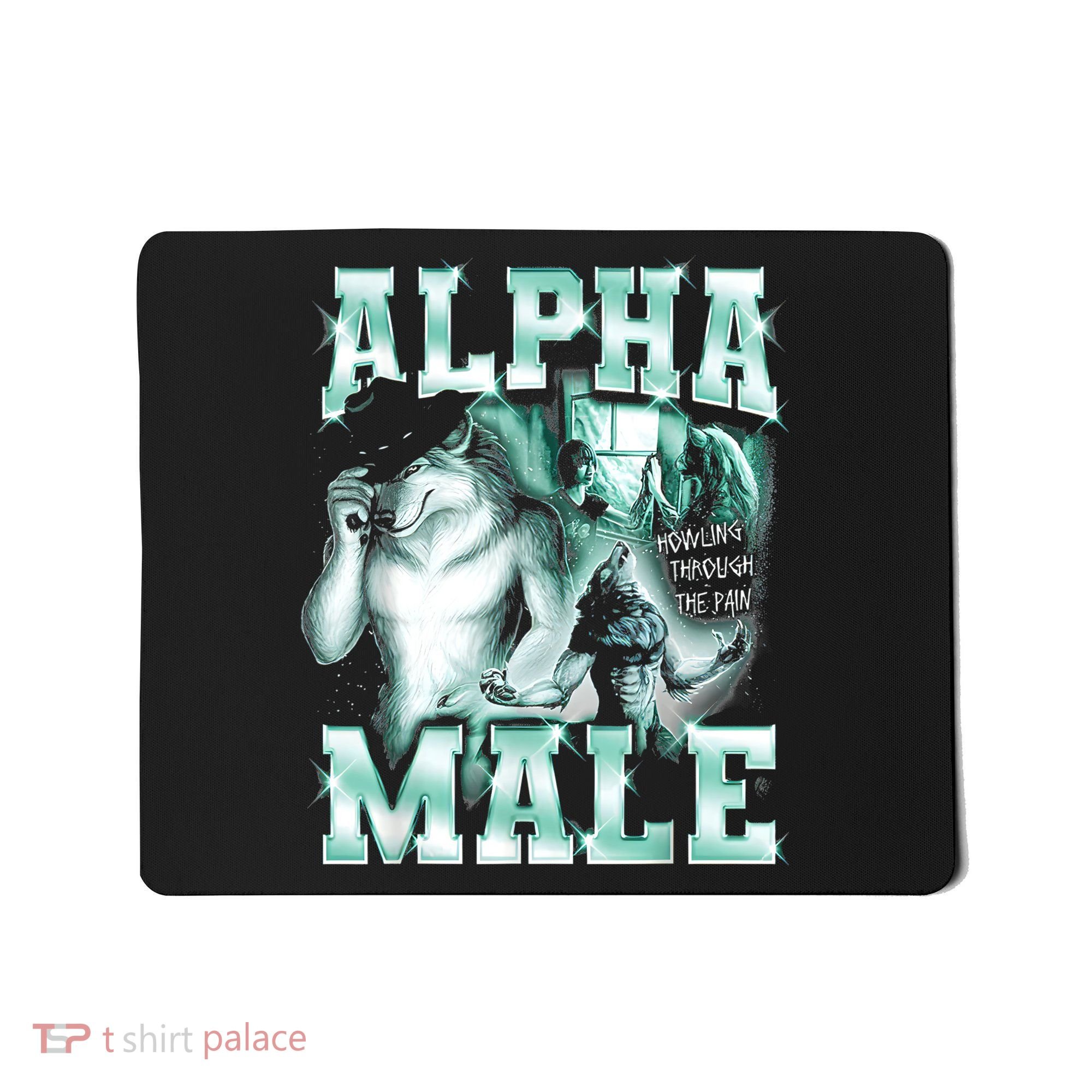 Alpha Male Wolf Meme Mousepad