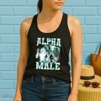 Alpha Male Wolf Meme Women's Tank Top thumb 2