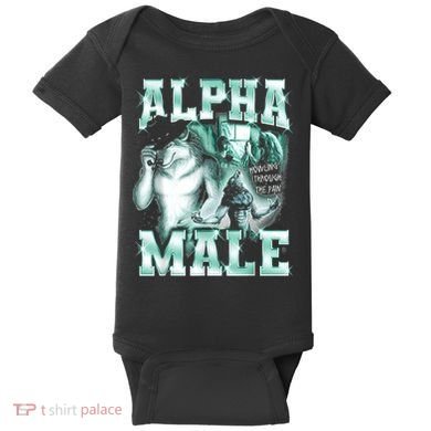 Alpha Male Wolf Meme Baby Bodysuit