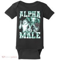 Alpha Male Wolf Meme Baby Bodysuit thumb 0