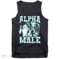 Alpha Male Wolf Meme Tank Top thumb 0
