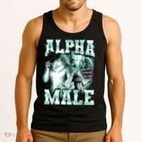 Alpha Male Wolf Meme Tank Top thumb 3