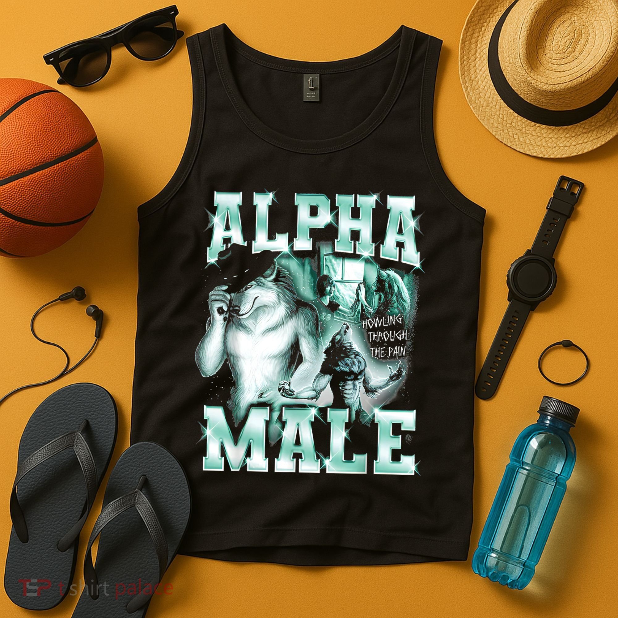 Alpha Male Wolf Meme Tank Top