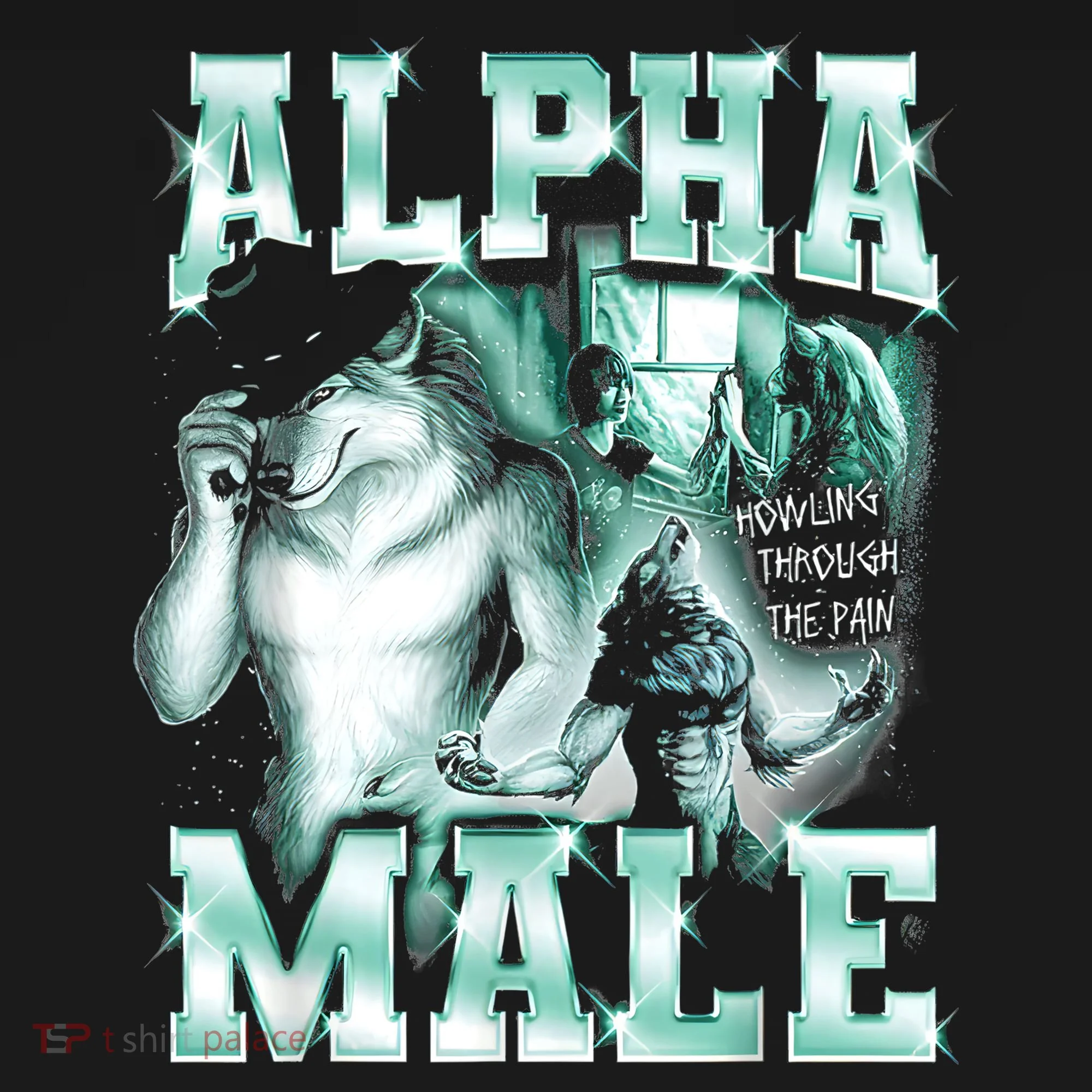 Alpha Male Wolf Meme Tank Top