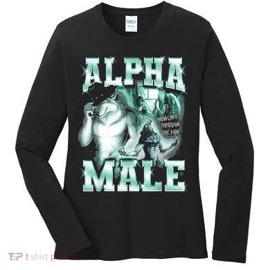 Alpha Male Wolf Meme Women's Long Sleeve Shirt