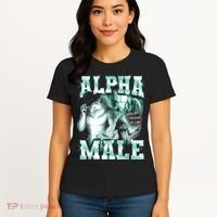 Alpha Male Wolf Meme Women's T-Shirt thumb 4