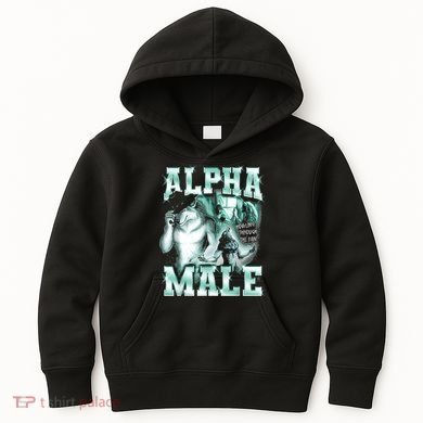 Alpha Male Wolf Meme Kids Hoodie