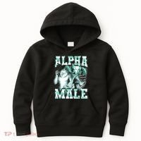 Alpha Male Wolf Meme Kids Hoodie thumb 0