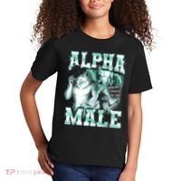 Alpha Male Wolf Meme Kids T-Shirt thumb 2
