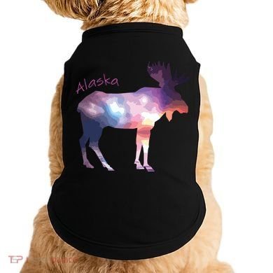 Alaska Moose Within The Borealis And The Polar Sky Doggie Tank