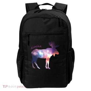 Alaska Moose Within The Borealis And The Polar Sky Backpack