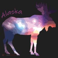 Alaska Moose Within The Borealis And The Polar Sky Beanie thumb 2