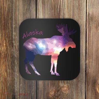 Alaska Moose Within The Borealis And The Polar Sky Coaster