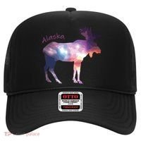 Alaska Moose Within The Borealis And The Polar Sky Hat thumb 0
