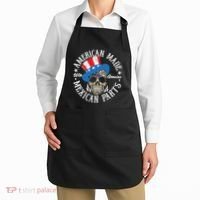 American Made With Genuine Mexican Parts Skull Apron thumb 2