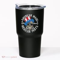 American Made With Genuine Mexican Parts Skull Tumbler thumb 0