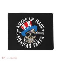 American Made With Genuine Mexican Parts Skull Mousepad thumb 0