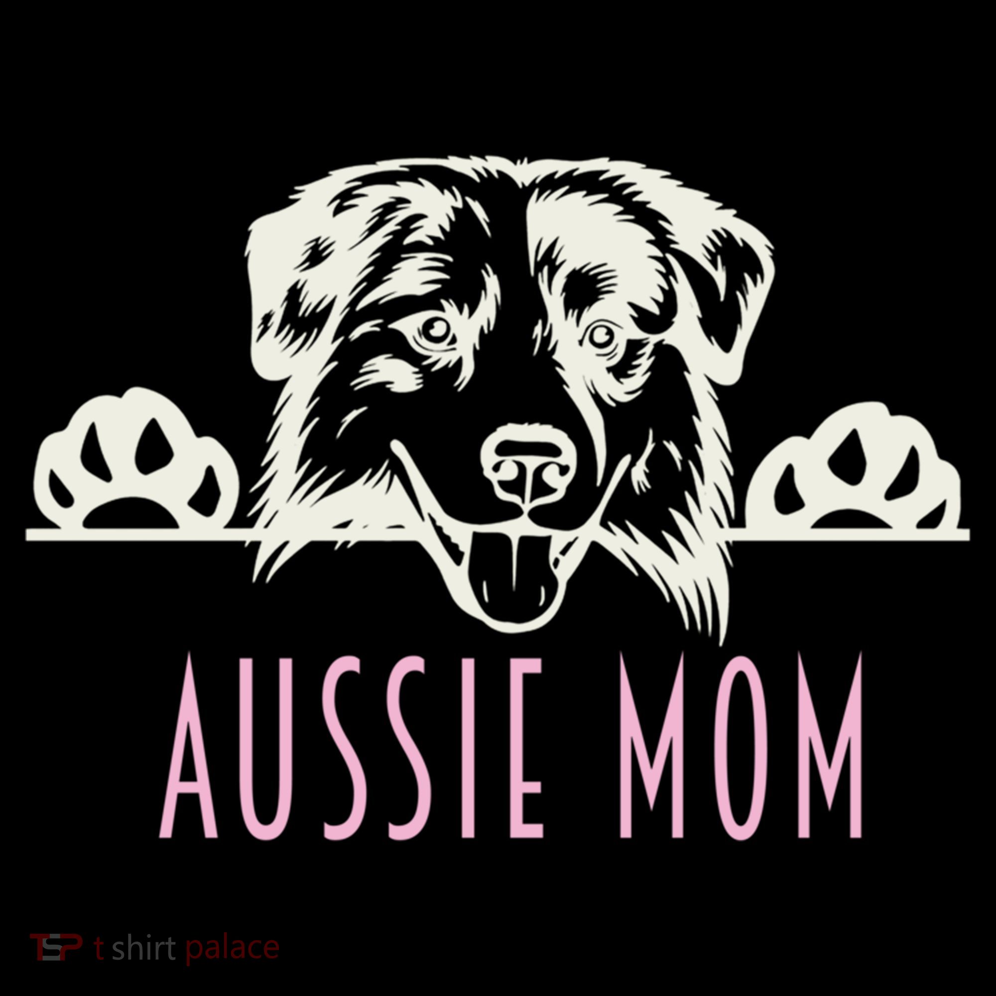 Aussie Mom With Australian Shepherd Dog Funny Gift Bucket Hat