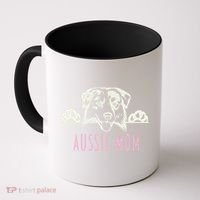 Aussie Mom With Australian Shepherd Dog Funny Gift Coffee Mug thumb 0