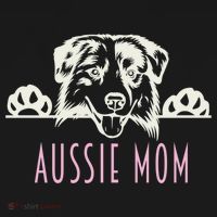 Aussie Mom With Australian Shepherd Dog Funny Gift Pajama Set thumb 2