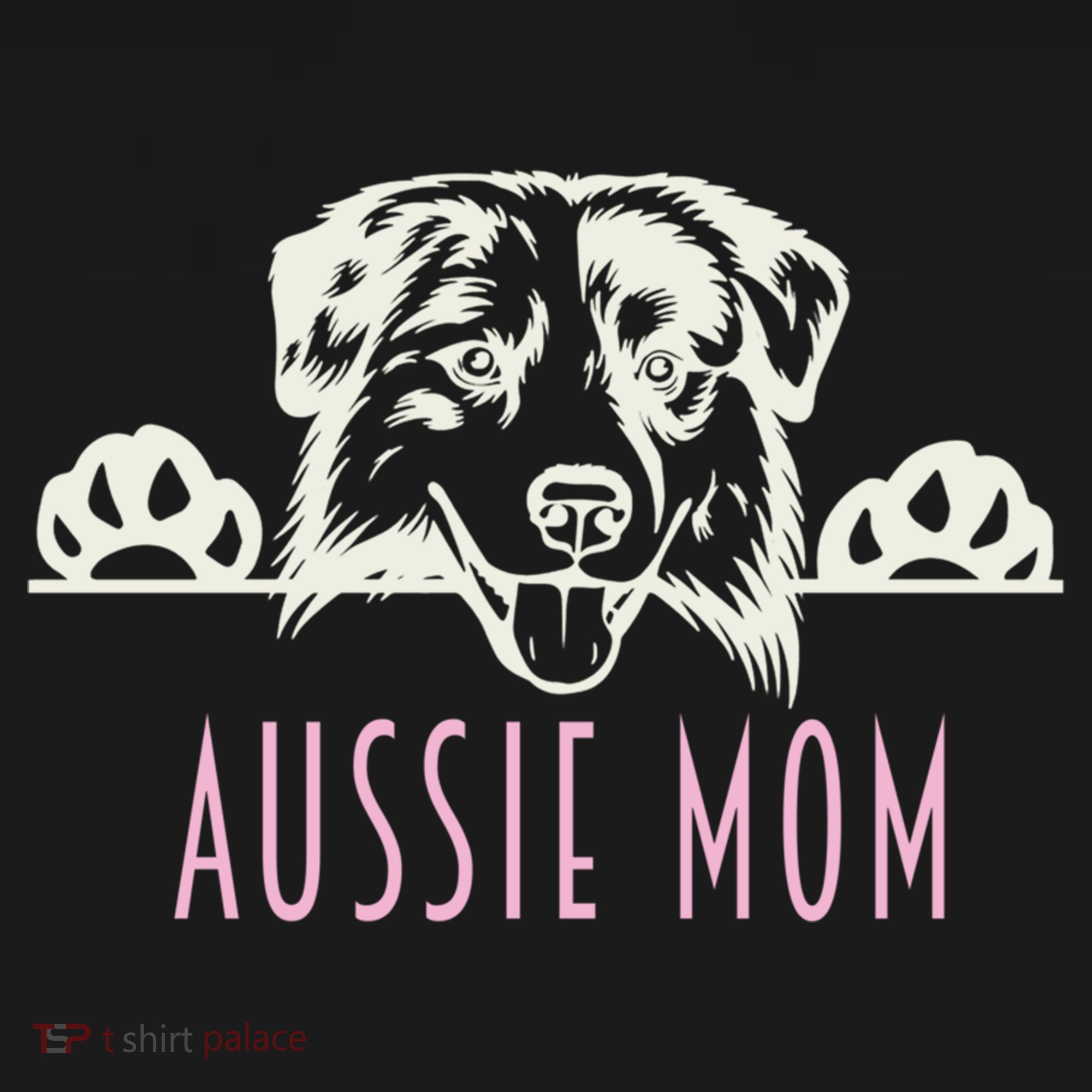 Aussie Mom With Australian Shepherd Dog Funny Gift Pajama Set