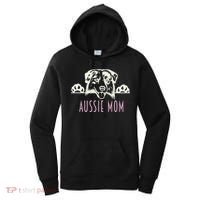 Aussie Mom With Australian Shepherd Dog Funny Gift Women's Hoodie thumb 0