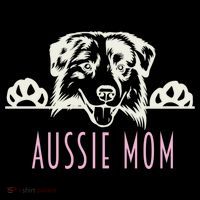 Aussie Mom With Australian Shepherd Dog Funny Gift Women's Hoodie thumb 2