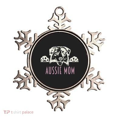 Aussie Mom With Australian Shepherd Dog Funny Gift Ornament