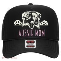 Aussie Mom With Australian Shepherd Dog Funny Gift Hat thumb 0