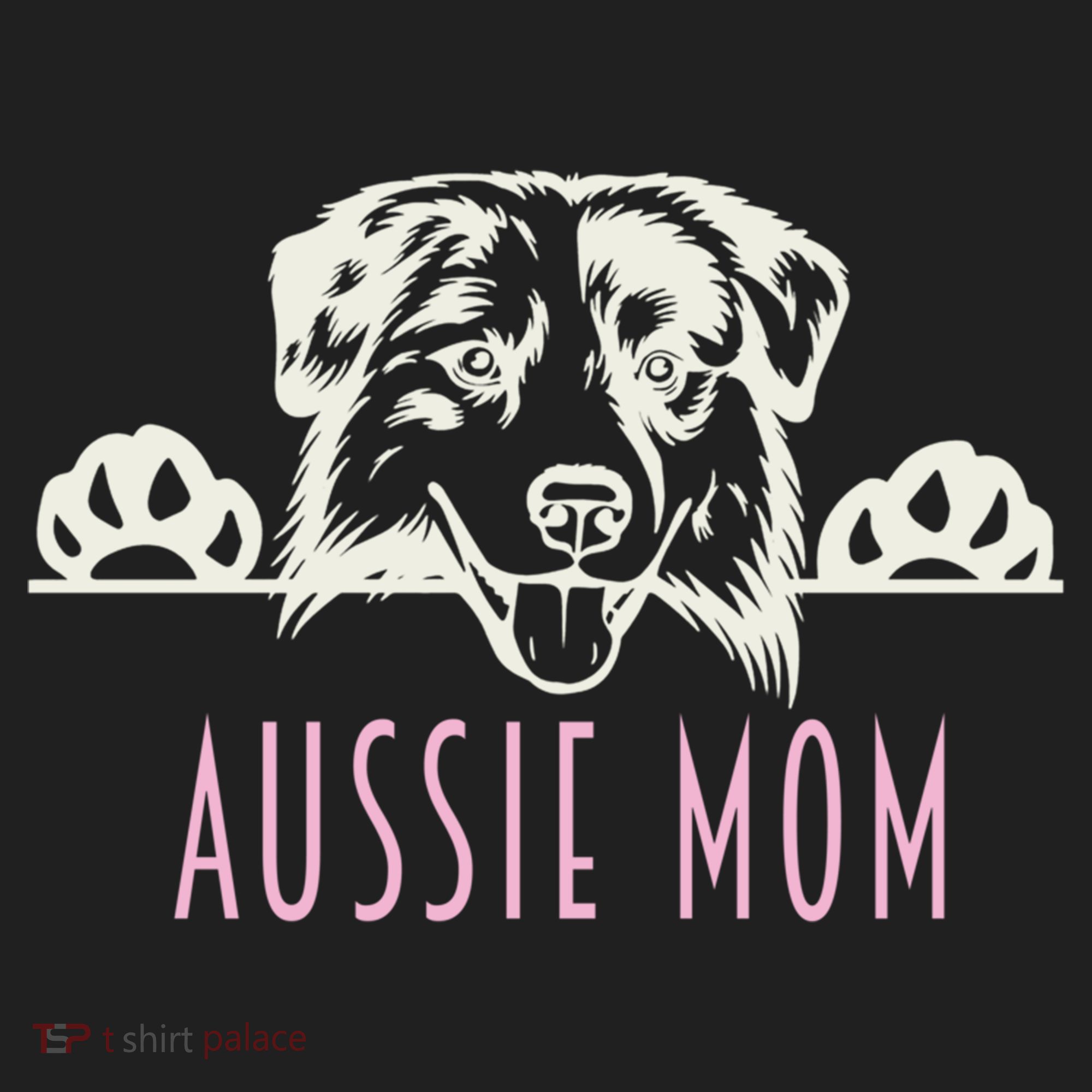 Aussie Mom With Australian Shepherd Dog Funny Gift Hat