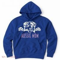 Aussie Mom With Australian Shepherd Dog Funny Gift Hoodie thumb 0
