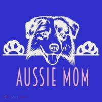 Aussie Mom With Australian Shepherd Dog Funny Gift Apron thumb 3
