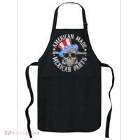 American Made With Genuine Mexican Parts Skull Apron thumb 0