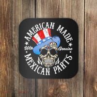 American Made With Genuine Mexican Parts Skull Coaster thumb 0