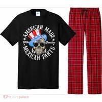 American Made With Genuine Mexican Parts Skull Pajama Set thumb 0