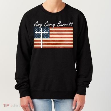Amy Coney Barrett Christian Vintage US Flag Women's Sweatshirt