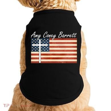 Amy Coney Barrett Christian Vintage US Flag Doggie Tank