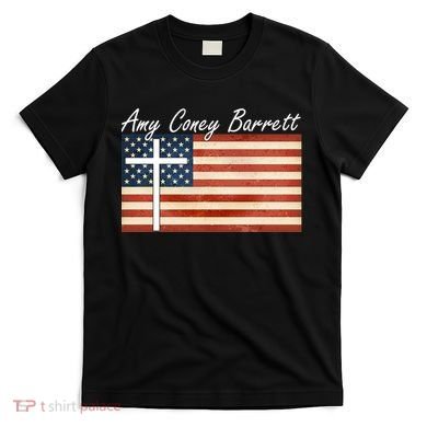 Amy Coney Barrett Christian Vintage US Flag T-Shirt