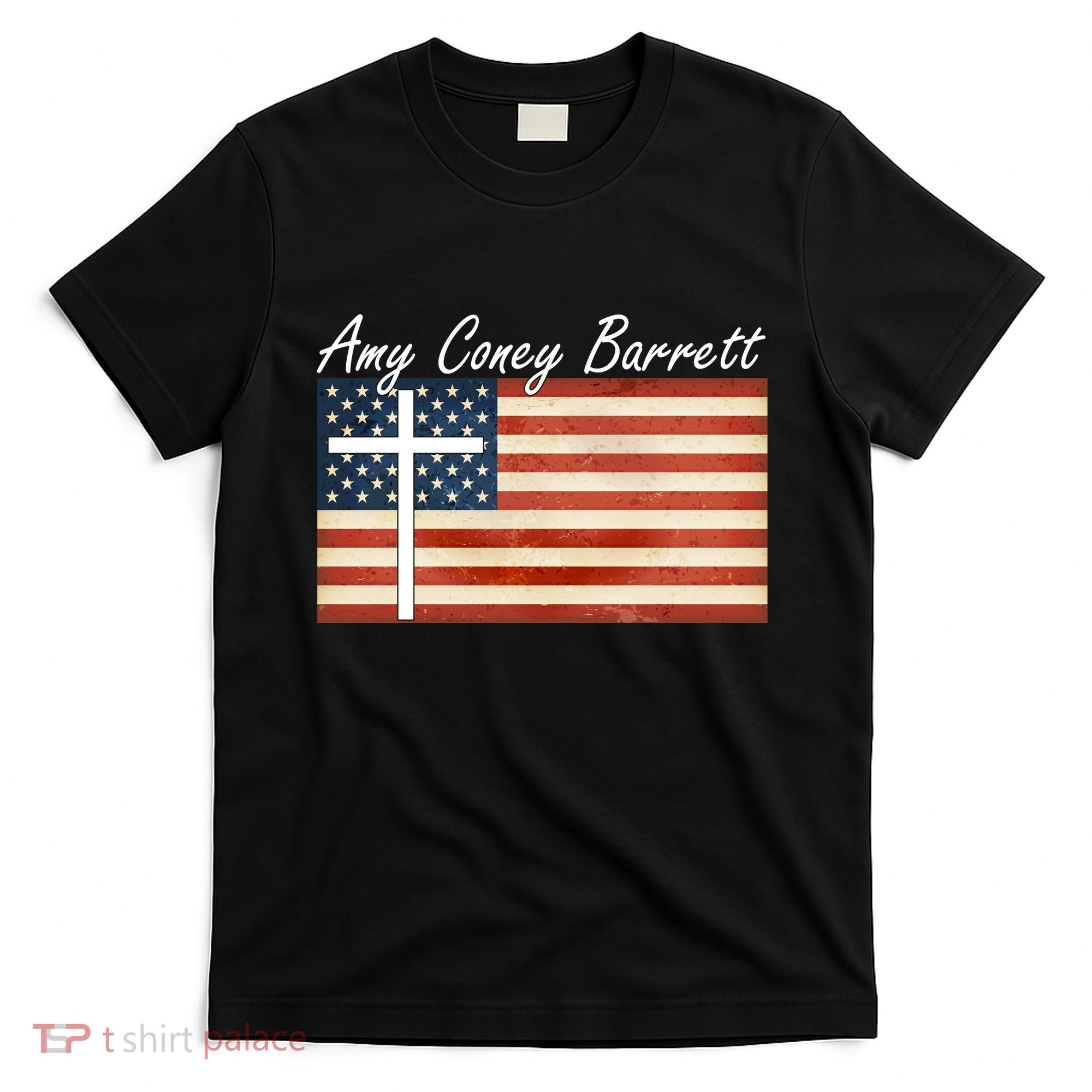 Amy Coney Barrett Christian Vintage US Flag T-Shirt
