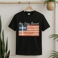 Amy Coney Barrett Christian Vintage US Flag T-Shirt thumb 2