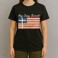 Amy Coney Barrett Christian Vintage US Flag T-Shirt thumb 4