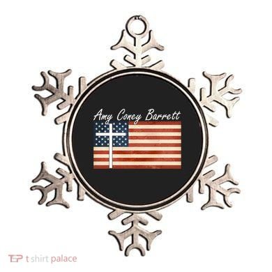 Amy Coney Barrett Christian Vintage US Flag Ornament