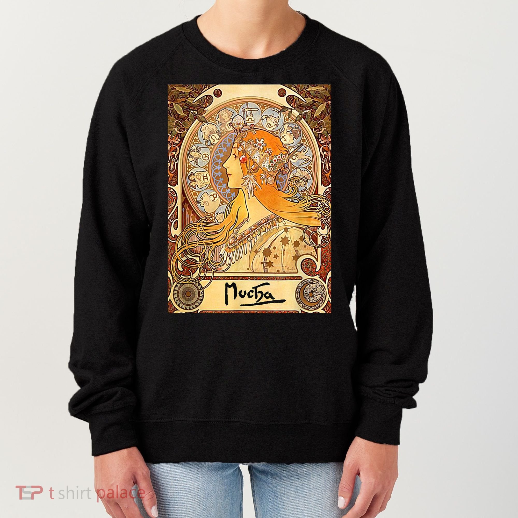 Alphonse Mucha Zodiac Art Nouveau Women's Sweatshirt