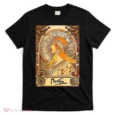 Alphonse Mucha Zodiac Art Nouveau T-Shirt
