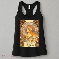 Alphonse Mucha Zodiac Art Nouveau Women's Tank Top thumb 3