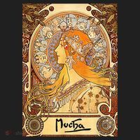 Alphonse Mucha Zodiac Art Nouveau Hat thumb 2