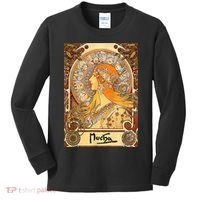 Alphonse Mucha Zodiac Art Nouveau Kids Long Sleeve Shirt thumb 0