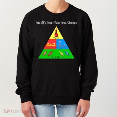 An Elf's Four Main Food Groups Women's Sweatshirt