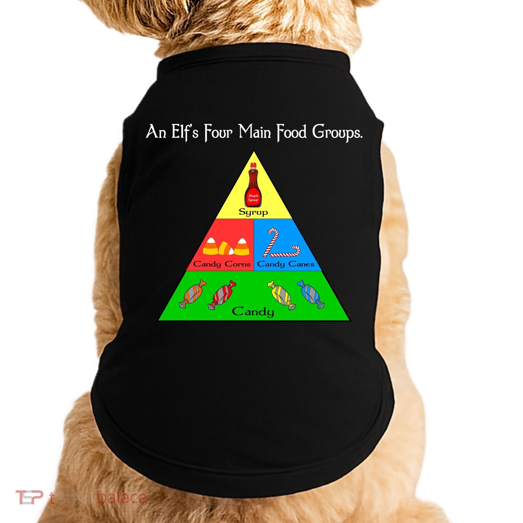 An Elf's Four Main Food Groups Doggie Tank