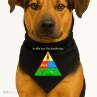 An Elf's Four Main Food Groups USA-Made Doggie Bandana thumb 1